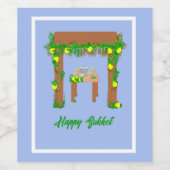 Happy Sukkot Wijn Etiket (Enkel label)
