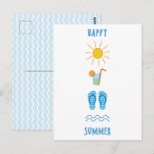 Happy Summer Briefkaart (Voorkant / Achterkant)
