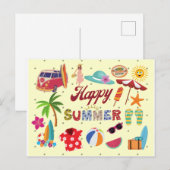 Happy Summer Briefkaart (Voorkant / Achterkant)