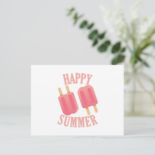 Happy Summer Briefkaart (Staand voorkant)
