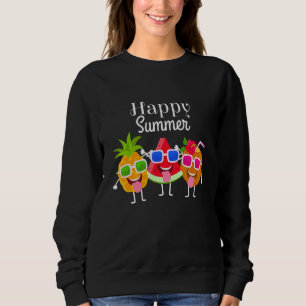 Happy Summer Cute Fruits - Pineapple Watermelon Co Trui