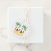 Happy Summer Dogs zwemmen Bedankjes Labels (In situ)