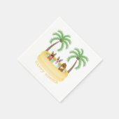 Happy Summer Dogs zwemmen Servet (Hoek)