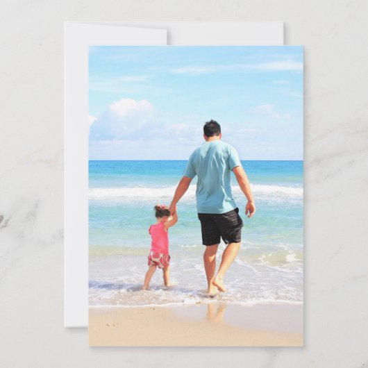 Happy Summer Feestdagen Kaart Aangepaste foto en t (Achterkant)