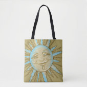 Happy Summer glimlachend Sun Artwork | CANVAS TAS (Voorkant)