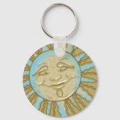 Happy Summer glimlachend Sun Artwork | SLEUTELHANG Sleutelhanger (Voorkant)