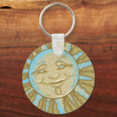 Happy Summer glimlachend Sun Artwork | SLEUTELHANG Sleutelhanger (Voorkant)