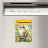 Happy Summer Gnome Magneet (Insitu (Vaatwasser))