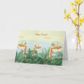 Happy Summer Graffe vrienden Wenskaart Kaart (Gele Bloem)