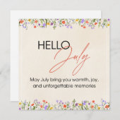 happy summer in jully feestdagenkaart (Voorkant / Achterkant)