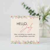 happy summer in jully feestdagenkaart (Staand voorkant)