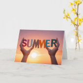 Happy Summer Kaart (Gele Bloem)