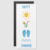 Happy Summer Magnetische Kaart (Voorkant / Achterkant)