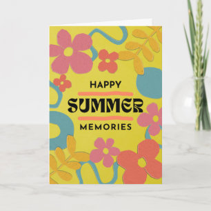 Happy Summer Memories Bright en kleurrijk Kaart
