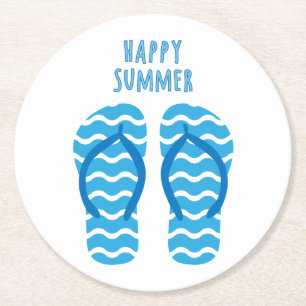 Happy Summer Onderzetter met Teenslippers