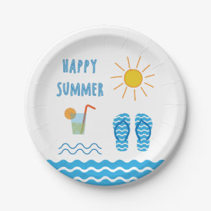 Happy Summer Paper-Bord Papieren Bordje