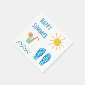 Happy Summer Paper Napkin Servet (Hoek)