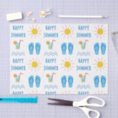 Happy Summer Pattern Tissue Paper Tissuepapier (Craft)