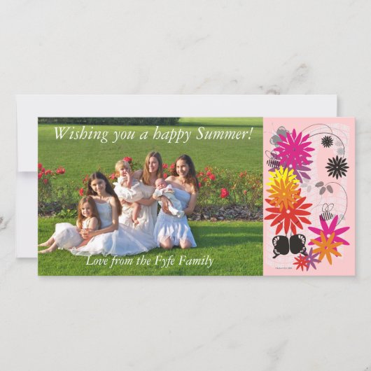 Happy Summer Photo Card (Voorkant)