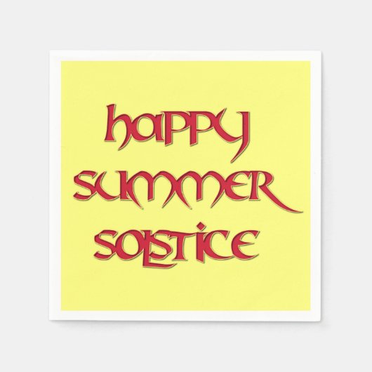 Happy Summer Solstice cocktailservetten (standaard Servet (Voorkant)