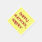 Happy Summer Solstice cocktailservetten (standaard Servet (Hoek)