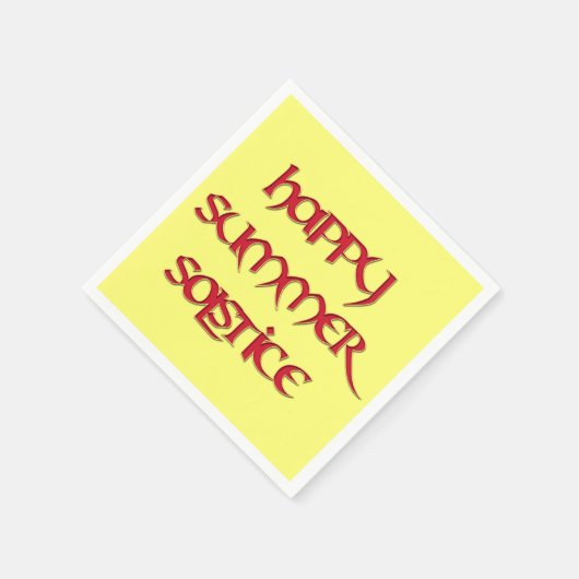 Happy Summer Solstice cocktailservetten (standaard Servet (Hoek)