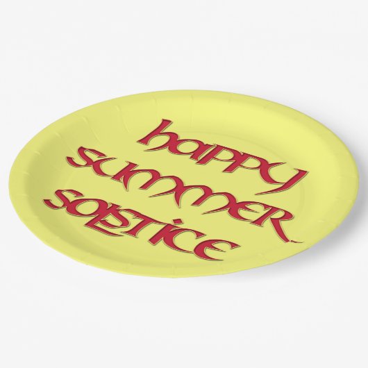 Happy Summer Solstice Paper Bord (Gekanteld)