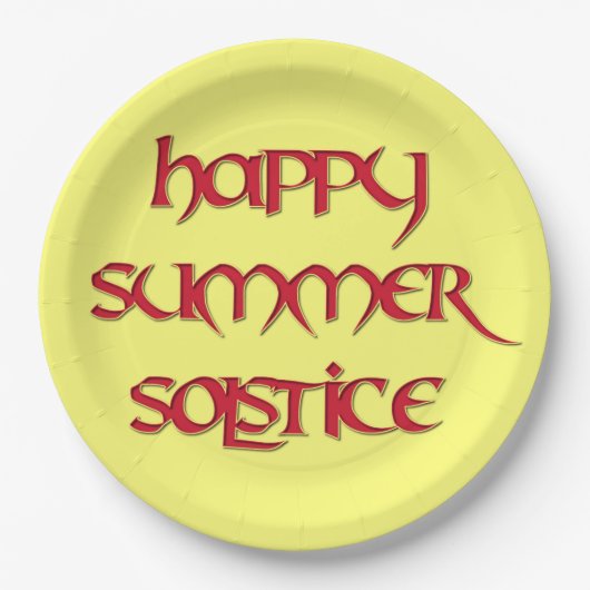 Happy Summer Solstice Paper Bord (Voorkant)