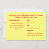 Happy Summer Solstice Uitnodiging voor Wiccan Even (Achterkant)