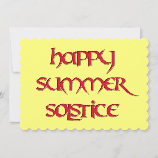 Happy Summer Solstice Uitnodiging voor Wiccan Even (Voorkant)