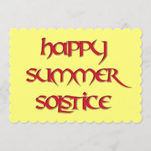 Happy Summer Solstice Uitnodiging voor Wiccan Even