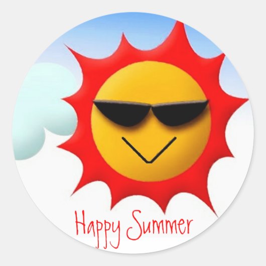 Happy Summer Sticker (Voorkant)