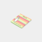 Happy Summer Stripes Herinder Aangepast 4X3 Post-it® Notes (Schuin)