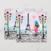 Happy Summer Vacation - Ik hou van Parijs - Pracht (Voorkant / Achterkant)