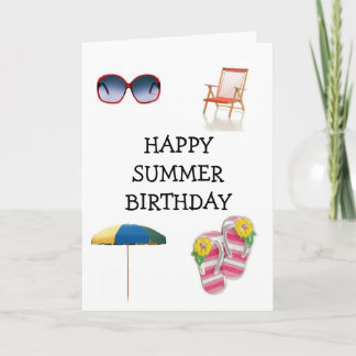HAPPY ***SUMMER *** ZWAARDAG KAART