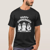 Happy Summerween Ghosts Vibes Fun Halloween  T-shirt (Voorkant)