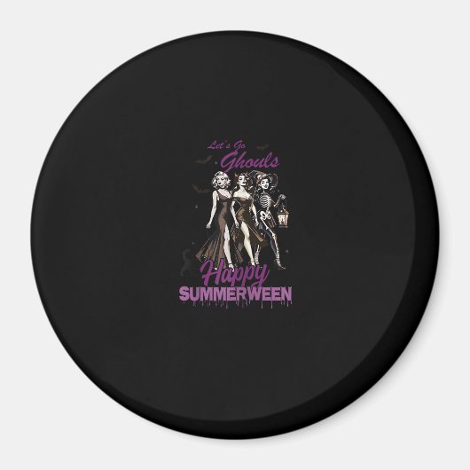 Happy Summerween Ghoul Girl Squad Magneet (Voorkant)