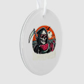 Happy Summerween Grim Reaper Watermelon Summer Hal Ornament (voorkant)