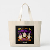 Happy Summerween Halloween Spooky Summer Ghost Grote Tote Bag (Achterkant)