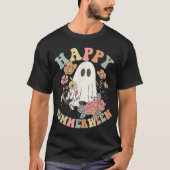 Happy Summerween Halloween Summer Floral Ghost T-shirt (Voorkant)