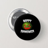 Happy Summerween Retro Watermelon Jack O Lantern Ronde Button 5,7 Cm (Voorkant /achterkant)