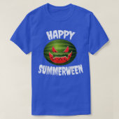 Happy Summerween Retro Watermelon Jack O Lantern  T-shirt (Design voorkant)