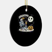 Happy Summerween Skeleton Drink Zomer Halloween C Keramisch Ornament (Rechts)