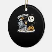 Happy Summerween Skeleton Drink Zomer Halloween C Keramisch Ornament (Links)