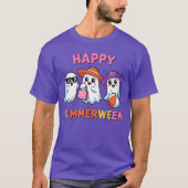 Happy Summerween Summer Halloween Ghost Summerween T-shirt (Voorkant)