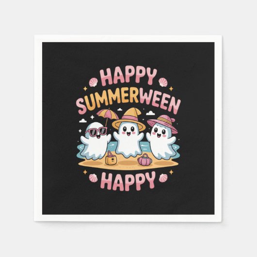 Happy Summerween Summer Halloween Meme Servet (Voorkant)