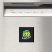 Happy Summerween Summer Watermelon Jack-o-lantern Magneet (Insitu (Vaatwasser))