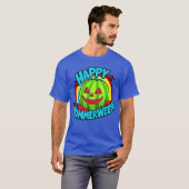 Happy Summerween Summer Watermelon Jackolantern Ha T-shirt (Voorkant volledig)