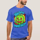 Happy Summerween Summer Watermelon Jackolantern Ha T-shirt (Voorkant)
