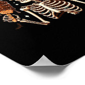 Happy Summerween Vibes Skeleton Ice Cream Summer H Poster (Hoek)